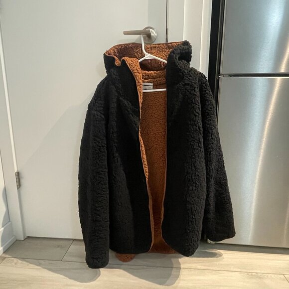 Reversible Fleece Hooded Teddy Jacket (Small) - Picture 1 of 4